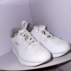 PUMA Kids Classic White Sneakers